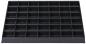 Preview: The image shows a black storage tray with 48 small, rectangular compartments, arranged in 6 rows and 8 columns. It has a flat bottom and a straight edge.