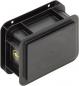 Preview: The picture shows a black, rectangular box with slightly rounded edges and a flat lid. There are two holes on the back for mounting. It appears sturdy and functional.