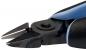 Preview: The image shows a pair of pliers, specifically a side cutter. The blades are sharp and pointed, with a black handle and blue rubber coatings for better grip.
