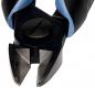 Preview: The image shows a pair of pliers with a black head and blue handles. The cutting edge is sharp and pointed, ideal for cutting wires or small objects.