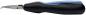 Preview: The image shows a narrow pair of pliers with an elongated, angled tip. The handle is ergonomically designed, with a black and blue surface.