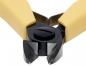 Preview: The image shows a pair of pliers with yellow handles and a metal cutting edge. The cutting edge has a sharp, V-shaped edge that is used for cutting or pinching materials.