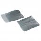 Preview: The image shows two rectangular, shiny, silver materials. They are slightly wavy and have a textured pattern that looks like small squares.