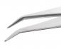 Preview: The picture shows a silver tweezer with two pointed ends. The surface is shiny, and the shape is narrow and long. It is often used for grasping small objects.