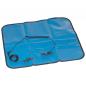 Preview: The image shows a blue, foldable mat. On the mat, there is a cable with a clip. The mat appears smooth and has a simple, practical look.