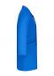 Preview: The image shows a blue coat from the side view. It has long sleeves and a clear, fashionable silhouette without any conspicuous embellishments or patterns.