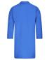 Preview: The image shows a long, blue coat with long sleeves and a collar. The coat is solid-colored and has no additional details or embellishments.