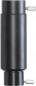 Preview: The image shows a cylindrical, black object with two lateral screws. It has a flat surface at the ends. It could be a part of a technical device.