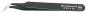Preview: The image shows a black tweezers with a narrow, curved tip. It has a professional finish and is suitable for precise tasks. A brand name is engraved.
