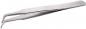 Preview: The image shows a stainless steel tweezer. It has a narrow, elongated shape with two pointed ends that can be held together. The surface is smooth and shiny.