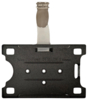 Preview: The image shows a black bracket with a metallic connection at the top. The bracket has four holes and a central slot-groove design. It appears sturdy and functional.
