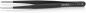Preview: The image shows a black metal tweezer with narrow tips that are slightly curved. It has a non-slip surface and the brand "Knipex" is printed on it.