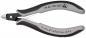Preview: The image displays a precise, handy diagonal cutter with a gray and black handle. The cutting edge is sharp and suitable for delicate cutting tasks in electrical engineering.