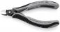 Preview: The image shows a pair of pliers with gray and black handles. The pliers have a small, sharp cutting edge and are suitable for precise cutting of wires or similar materials.
