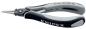 Preview: The image shows a combination pliers with long, pointed jaws. The handle is ergonomically designed, black and gray, with the inscription "KNIPEX". The pliers appear sturdy and precise.