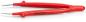 Preview: The image shows a red pliers with long, pointed gripping arms. It has a curved handle and is suitable for precise gripping and holding. The brand "KNIPEX" is printed on it.