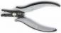 Preview: The image shows a wire cutter pliers with gray, ergonomic grips. The pliers have a metal opening for cutting and a spring mechanism for easy handling.