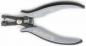 Preview: The image shows a pair of pliers with gray, ergonomic handles and a metal construction. It has a closed shape with a spring in the middle for opening and closing.
