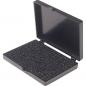 Preview: Das Bild zeigt eine schwarze, rechteckige Box mit einem Deckel, der offen ist. Der Innenraum ist mit schaumstoffähnlichem Material ausgekleidet, das sicher hält.