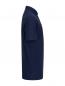 Preview: The image shows a navy blue short-sleeved polo shirt. It features a classic collar and a simple, straight cut.