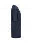 Preview: The image shows a simple, dark t-shirt in profile. It has short sleeves and a straight cut, without any special embellishments or patterns. The fabric texture is slightly ribbed.