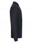 Preview: The image displays a black, long-sleeved top made from a smooth material. The collar is high and the design is simple, without any conspicuous decorations.