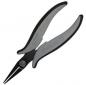 Preview: The image shows a pair of pliers with long, pointed jaws. The handles are ergonomically shaped and have a gray, non-slip surface. It appears sturdy and precise.
