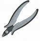 Preview: The image shows a pair of pliers with ergonomic, gray rubber grips. The cutting edges are sharp and metallic, ideal for cutting wires or small objects.