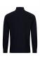 Preview: Das Bild zeigt das Rückenteil eines schwarzen Pullovers mit einem hohen Kragen. Der Stoff wirkt glatt und die Ärmel sind lang. Die Form ist lässig und modern.