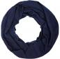 Preview: The image shows a dark blue tube scarf made of soft, wrinkled fabric. It has a round shape and looks cozy, perfect for cold days.