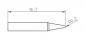 Preview: The image displays a technical drawing of an object. It has an elongated shape with a pointed, narrow tip. The dimensions are specified: 16.3 mm in length and a rounded edge with a radius of 0.2 mm.