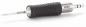 Preview: The image shows a soldering iron tip with a metallic handle. The handle has a non-slip, black rubber coating and ends in a sharp, long, metallic tip.
