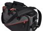 Preview: The image shows a gray bag with red accents. It has two handles, a detachable shoulder strap, and several pockets with zippers. The surface is durable.