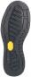 Preview: The image shows the sole of a shoe. It is made of black rubber and has a ridged pattern with deep profiling. In the center, there is a yellow emblem in the shape of a hexagon.