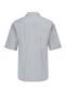 Preview: The image shows a short, grey shirt with a classic cut collar. The back is plain, without any patterns or embellishments. The sleeves are short.