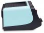 Preview: The image displays a compact device in mint green and black. It features a flat side with a grid-like pattern and a rounded shape. A vent is visible on the side.