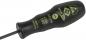 Preview: The image shows a black screwdriver with an ergonomic handle. On the handle, there are green characters indicating the size and origin, as well as the ESD symbol. The blade is inserted.