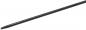 Preview: The image shows a long, slender, black metal rod. It is tapered at one end and has a uniform, straight shape. The rod appears sturdy and stable.