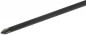 Preview: The image shows a black screwdriver with a slim, straight handle and a pointed, flattened blade at one end. The blade has a straight shape, suitable for screws with a corresponding recess.