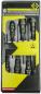 Preview: The image shows a package with a set of six ESD screwdrivers. The shafts are black with yellow and green accents. The packaging includes information about the sizes of the screwdrivers.