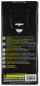 Preview: The image shows a black package with white and colorful texts. The back contains various information about safety, quality, and usage. There are symbols for electrical safety visible.