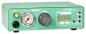 Preview: The image shows a mint green device with a digital display, a pressure gauge, and several controls, including buttons and a rotary knob.