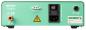 Preview: The image shows the back of a green device with various connections: an air connection for 0-7 BAR, a switch, an access for a foot pedal, and an air outlet.