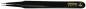 Preview: The image shows a long, narrow tweezer made of black material. It has pointed tips and a metal surface. On the side, a yellow logo and a model number are visible.