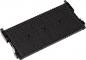Preview: The image shows a black, rectangular component with a textured surface. It has two small protrusions on each of the longer sides. It appears sturdy and is flat.