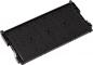 Preview: The image shows a rectangular, flat object made of black plastic with many parallel grooves. It has small brackets on the sides.