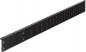 Preview: The image shows a black, long object with many closely spaced, parallel grooves. It has fastening elements at both ends and resembles a heatsink or a type of ventilation element.