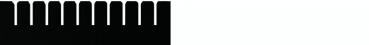 The image displays a black, rectangular contour with three upward notches. The dimensions are 253 mm in width and 80 mm in height. The notches are 110 mm wide.