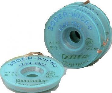 Entlötlitze Soder-Wick "Lead-Free" 0,8 mm x 1,5 m / weiß