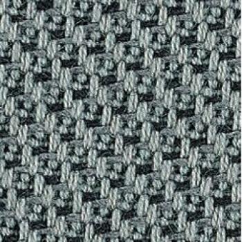 The image shows a fabric-like surface in a subdued gray shade. The texture is uniform and made up of many small, square meshes that are slightly raised.